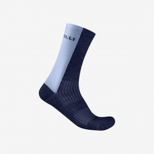Calcetines Logo 18 Merino Az Belgian/Acero cl