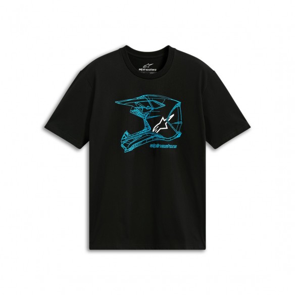 Camiseta MX Helmet CSF Neg/Az
