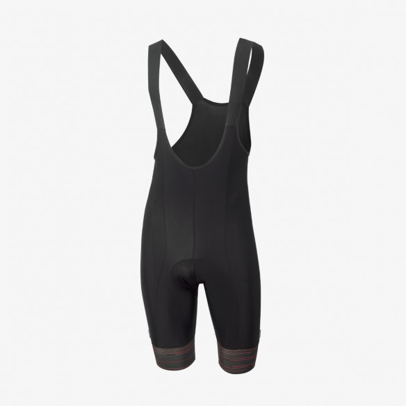 Culotte ciclismo unisex Fury negro y rojo