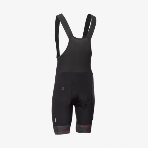 Culotte ciclismo unisex Fury negro y rojo