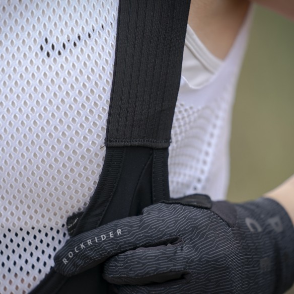 Culotte ciclismo unisex Fury negro y rojo