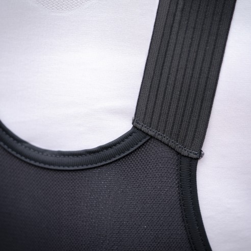 Culotte ciclismo unisex Fury negro y rojo