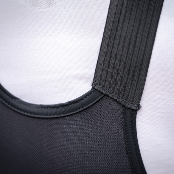 Culotte ciclismo unisex Fury negro y rojo