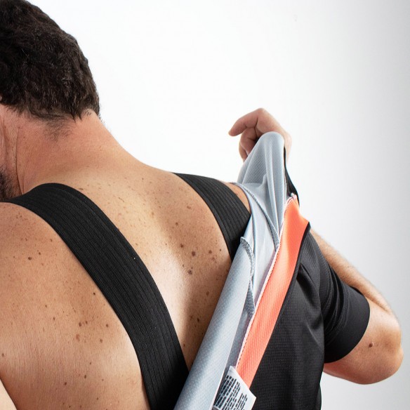 Culotte ciclismo unisex Fury negro y azul