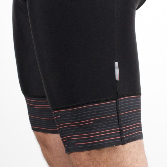 Culotte ciclismo unisex Fury negro y azul