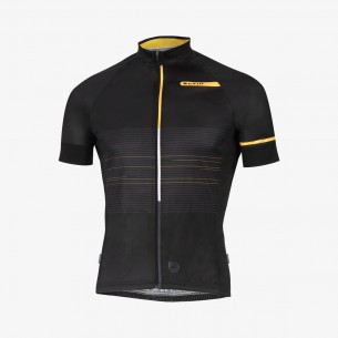 Maillot ciclismo Futurism negro y mostaza