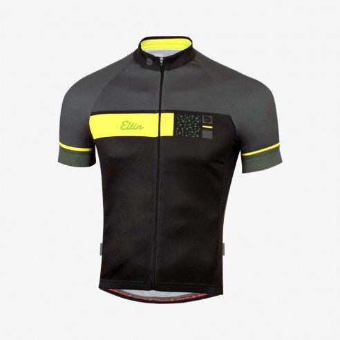 Maillot Skipper Negro/Amarillo flúor