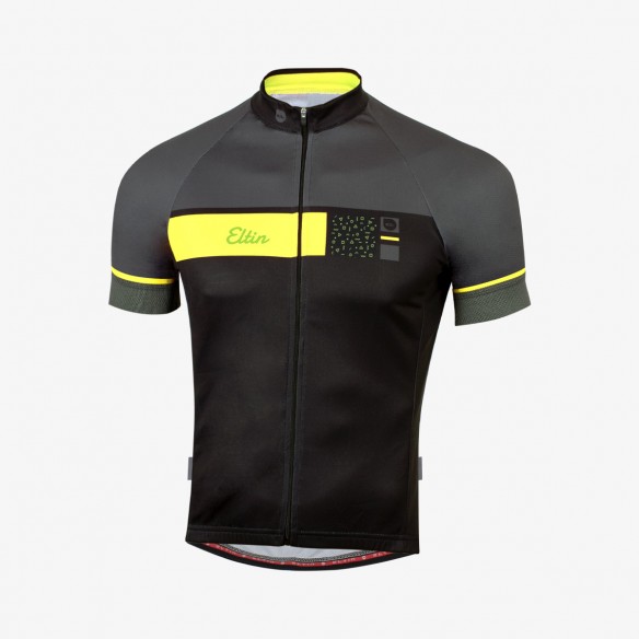 Maillot Skipper Negro/Amarillo flúor