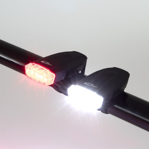 Pack luz bicicleta delantera y trasera Eltin
