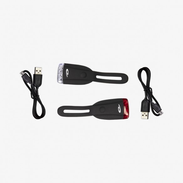 Pack luz bicicleta delantera y trasera Eltin