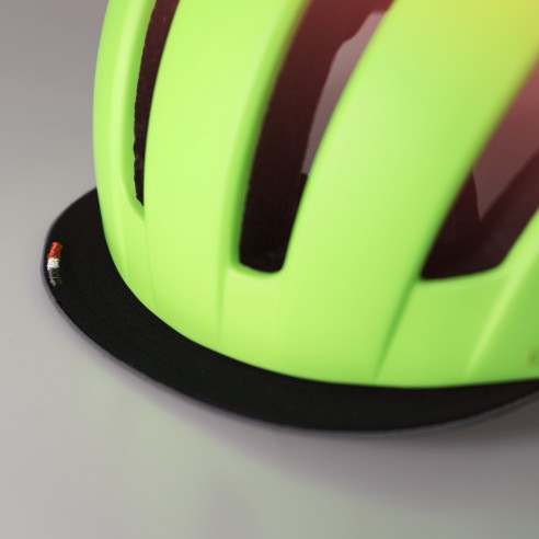 Casco de bici urbana Bliss verde flúor mate